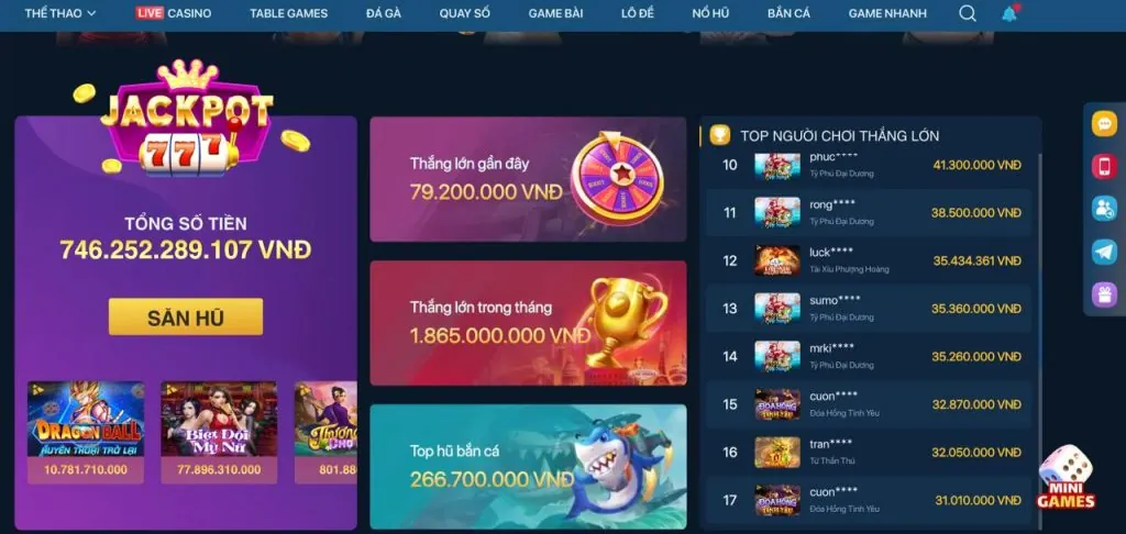 Thăng cấp VIP và nhận thưởng